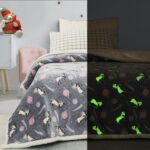 Κουβερτα Ημιδιπλη Φωσφοριζέ 160×220 Cosmin Unicorns