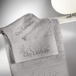 Σετ Πετσέτες 3 Τεμαχίων Guy Laroche Pandora Silver