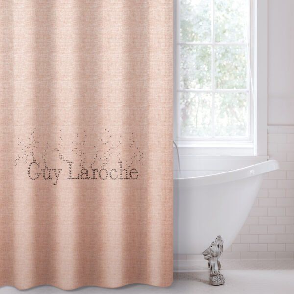 Κουρτίνα Μπάνιου 240×190 Αδιάβροχη Guy Laroche Pandora Old Pink