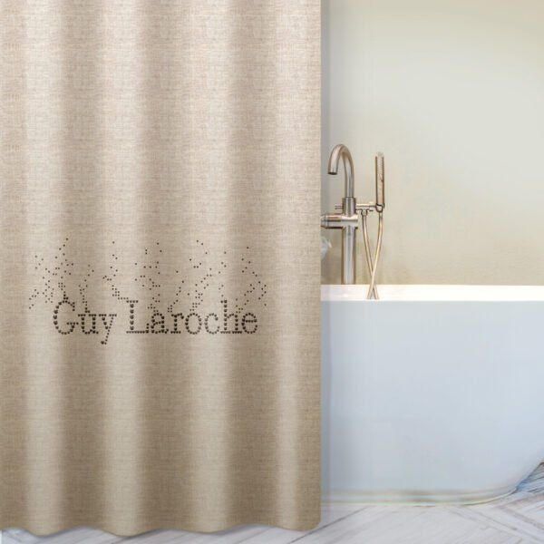 Κουρτίνα Μπάνιου 240×190 Αδιάβροχη Guy Laroche Pandora Sand