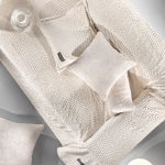 Σετ Ριχτάρι Γούνινο Διθέσιου 170×250 & Μαξιλαροθήκη 45×45+3 Guy Laroche Crusty Ivory