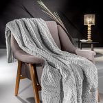 Σετ Ριχτάρι Γούνινο Τετραθέσιου 170×350 & Μαξιλαροθήκη 48x48+3 Guy Laroche Crusty Silver