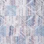 Χαλί Monza 8070/110 εκρού μπεζ μπλε ρόμβοι -  ΡΟΤΟΝΤΑ  2x2 Colore Colori