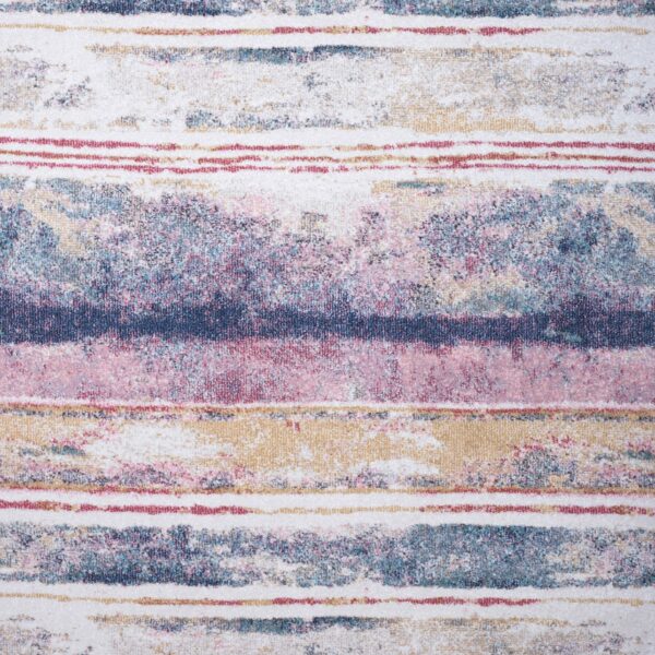Χαλί Monza 8080/110 πολύχρωμες αφηρημένες ρίγες - ΡΟΤΟΝΤΑ  1,60x1,60 Colore Colori