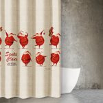 Χριστουγεννιάτικη Κουρτίνα Μπάνιου 180x200 Saint Clair Des 404