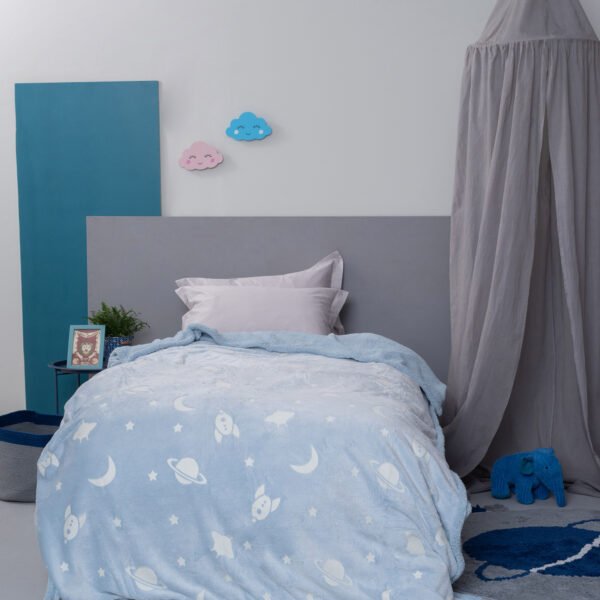 Κουβερτα Φωσφοριζε Ημιδιπλη Luminous 160x220 ORBIT - Palamaiki