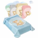 Κουβέρτα Βελουτέ Κούνιας 110×140 Belpla Dralon 549  - Blue