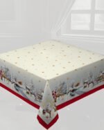 Χριστουγεννιάτικο Τραπεζομάντηλο 140x140 Vassiliadis Joy Silver 1151