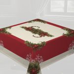 Χριστουγεννιάτικο Τραπεζομάντηλο 140x140 Vassiliadis Sincerity Lurex Plata
