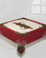 Χριστουγεννιάτικο Τραπεζομάντηλο 140x140 Vassiliadis Sincerity Lurex Plata