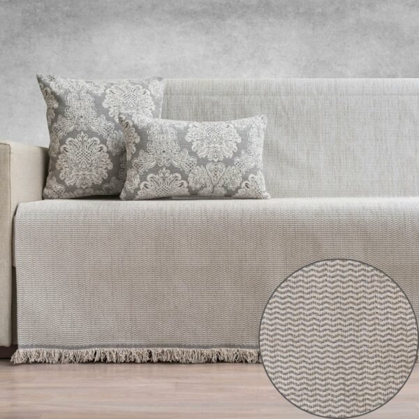 Ριχτάρι τριθέσιου (170Χ300) Cotone SIENA εκρού