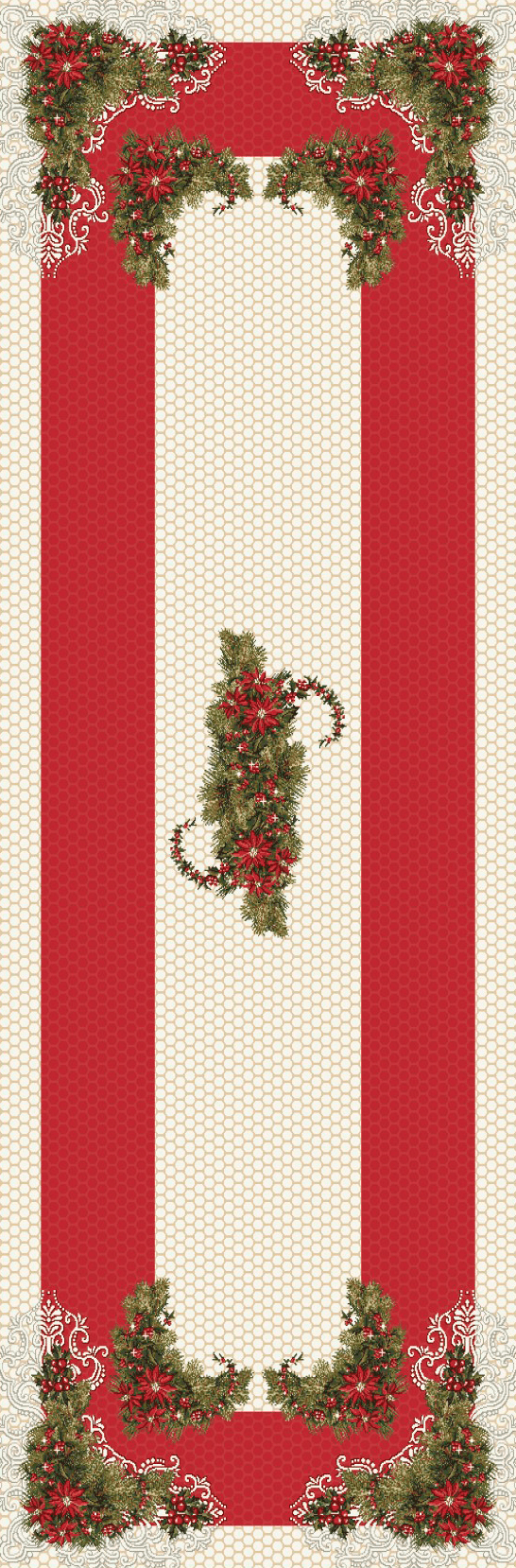 SINCERITY-LUREX-47X140 Χριστουγεννιάτικο Runner 47x140 Vassiliadis Sincerity Lurex Plata - Image 1