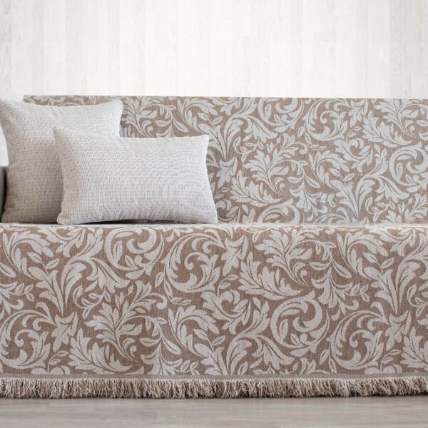 Ριχτάρι τριθέσιου (170X300) Cotone FLORA εκρού