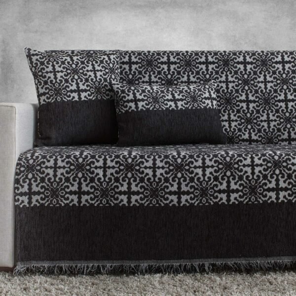 Ριχτάρι πολυθρόνας (170X170) Cotone Hogan μαύρο