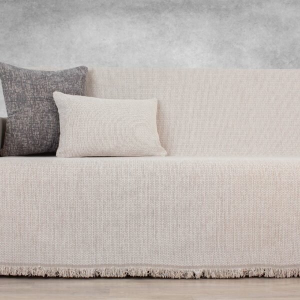 Ριχτάρι πολυθρόνας (170X170) Cotone Lina εκρού