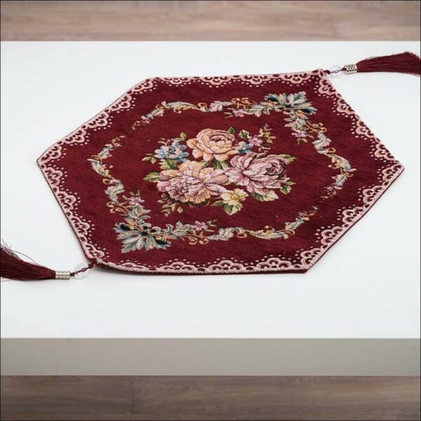 Πετσετάκι 35Χ45 Βελούδο-Δαμάσκο Μπορντό