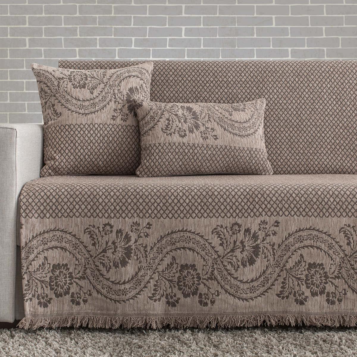 rombo-beige-web Ριχτάρι διθέσιου (170X240) Cotone ROMBO μπεζ - Image 1