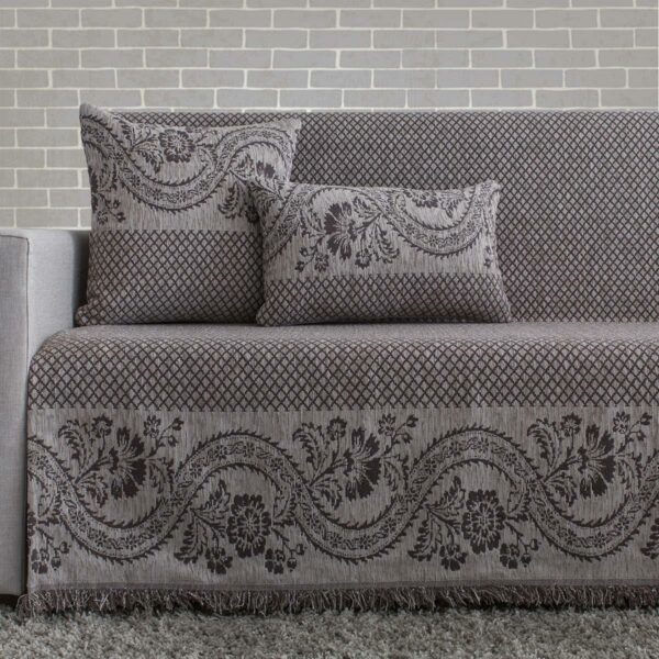 Ριχτάρι πολυθρόνας (170X170) Cotone Rombo γκρεζ