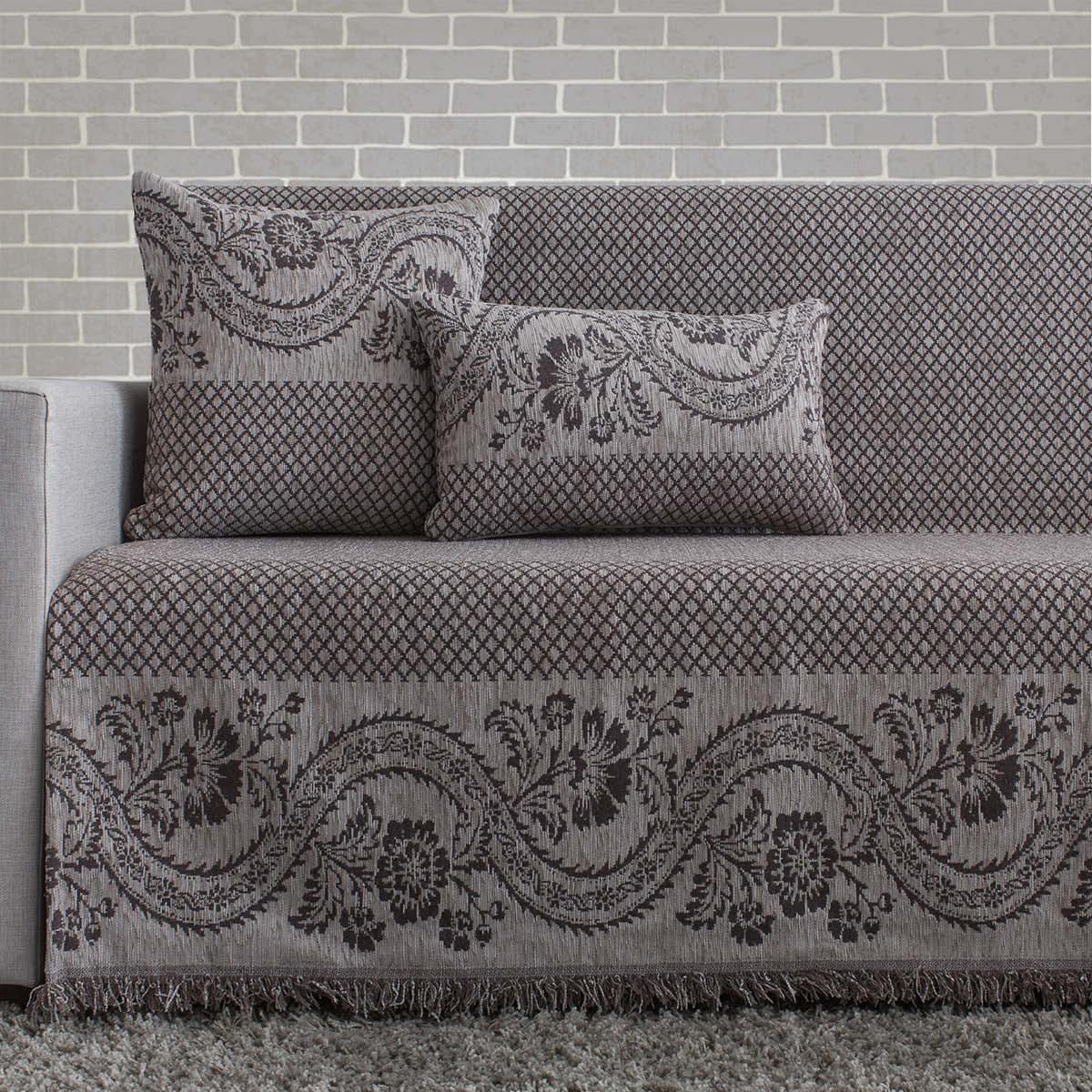 rombo-elephant-web Ριχτάρι διθέσιου (170X240) Cotone ROMBO γκρεζ - Image 1