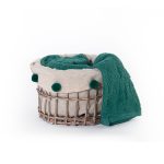 Σετ Πετσέτες 5 Τεμαχίων 30×30 Με Καλαθάκι Nef Nef Please Chrs Green