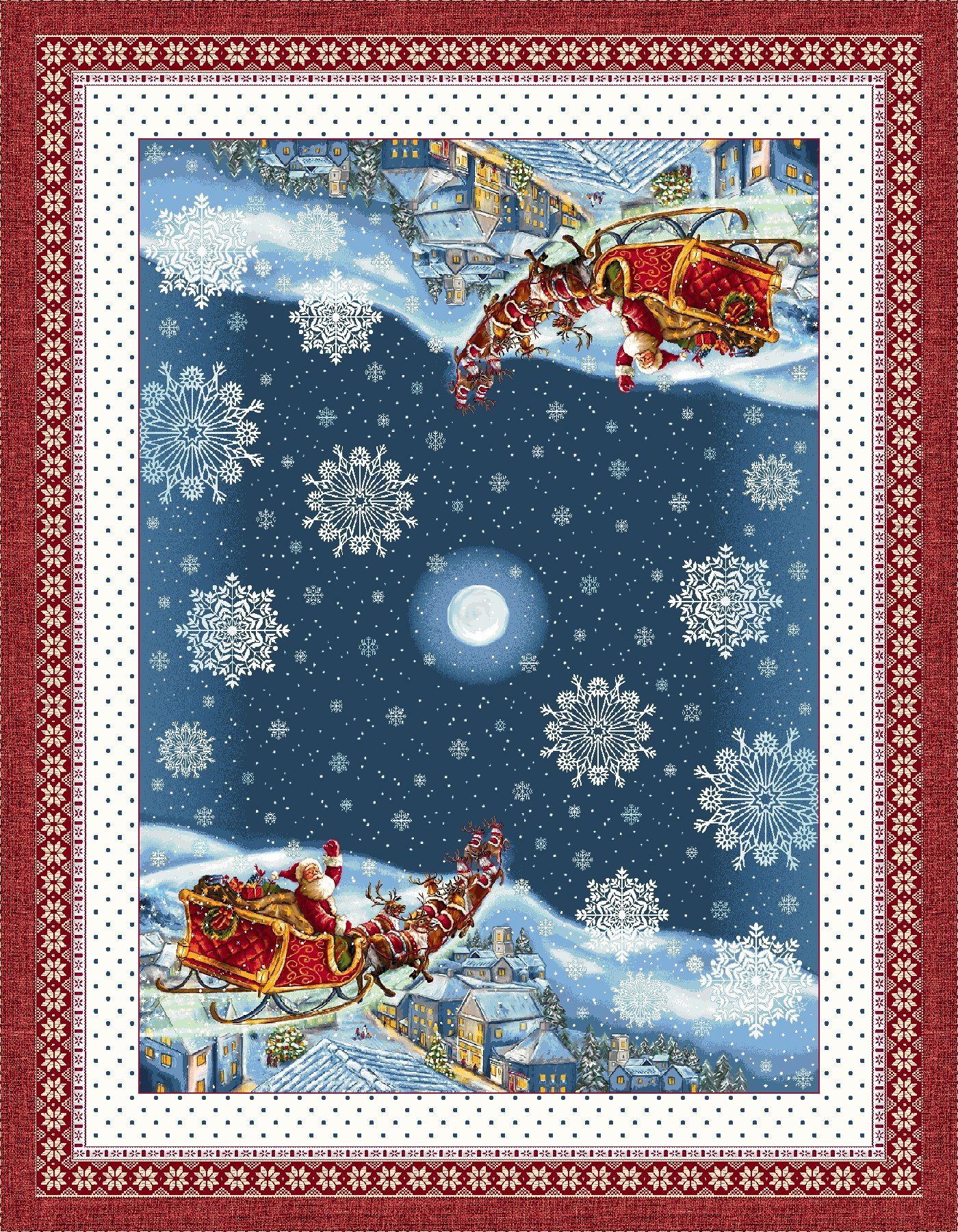 GUIZZO 140X180 Χριστουγεννιάτικο Τραπεζομάντηλο 140x180 Vassiliadis Guizzo - Image 1