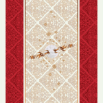 Χριστουγεννιάτικο Runner 47x140 Vassiliadis Hallo Babbo Lurex