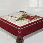 Χριστουγεννιάτικο Τραπεζομάντηλο 140x140 Vassiliadis Hallo Babbo Lurex