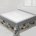 Χριστουγεννιάτικο Τραπεζομάντηλο 140x140 Vassiliadis Joy Silver 995