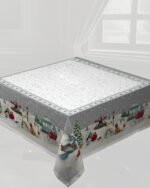 Χριστουγεννιάτικο Τραπεζομάντηλο 140x140 Vassiliadis Joy Silver 995