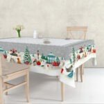 Χριστουγεννιάτικο Τραπεζομάντηλο 140x180 Vassiliadis Joy Silver 995 - Image 2