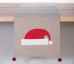 Χριστουγεννιάτικο Runner 33×150 Nef Nef Santa Night Grey