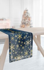 Χριστουγγενιάτικο Runner 40x160 Saint Clair Laser Cut 2037 Blue