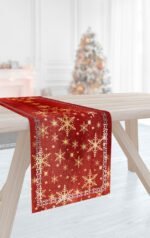 Χριστουγγενιάτικο Runner 40x160 Saint Clair Laser Cut 2037 Red