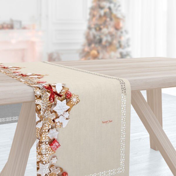 Χριστουγγενιάτικο Runner 40x160 Saint Clair Laser Cut 2010