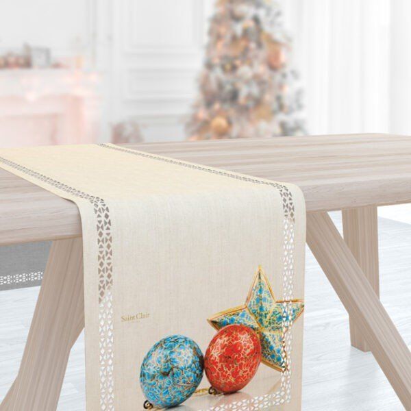 Χριστουγγενιάτικο Runner 40x160 Saint Clair Laser Cut 2024