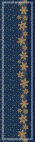 Χριστουγγενιάτικο Runner 40x160 Saint Clair Laser Cut 2031 Blue - Image 2