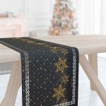 Χριστουγγενιάτικο Runner 40x160 Saint Clair Laser Cut 2031 Anthracite