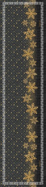 Χριστουγγενιάτικο Runner 40x160 Saint Clair Laser Cut 2031 Anthracite - Image 2