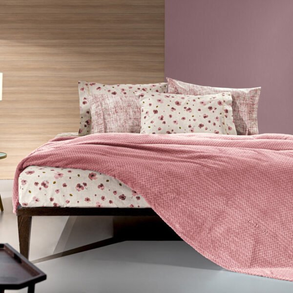 Κουβέρτα Ulta Soft Υπέρδιπλη 220×240 Guy Laroche Rombus R Coral