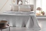Κουβέρτα Πικέ Ημίδιπλη 160×240 Guy Laroche Eternity Silver