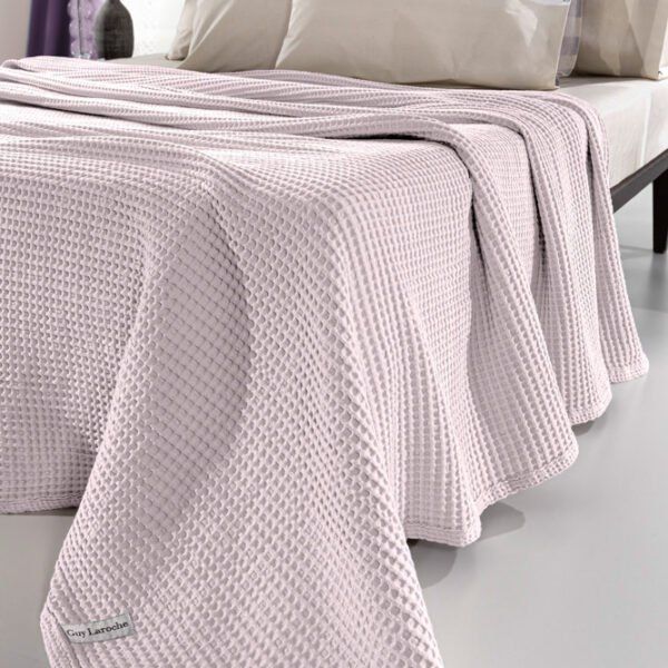 Κουβέρτα Πικέ Ημίδιπλη 160×240 Guy Laroche Eternity Pudra