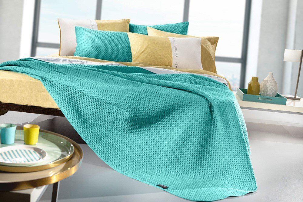 1114086121020 Σετ Κουβερλί 2 Τεμαχίων Μονό 160x240 Guy Laroche Riva Petrol - Image 1