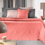 Σετ Κουβερλί 2 Τεμαχίων Υπέρδιπλο 220×240 Guy Laroche Curves Coral