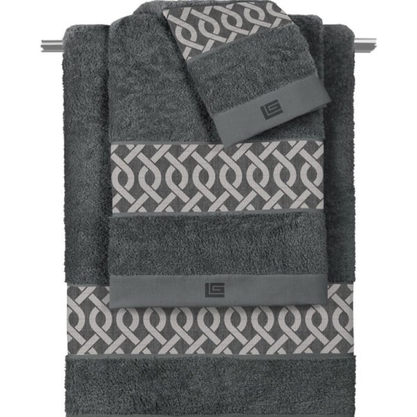 Σετ Πετσέτες 3 Τεμαχίων Guy Laroche Ventura Anthracite