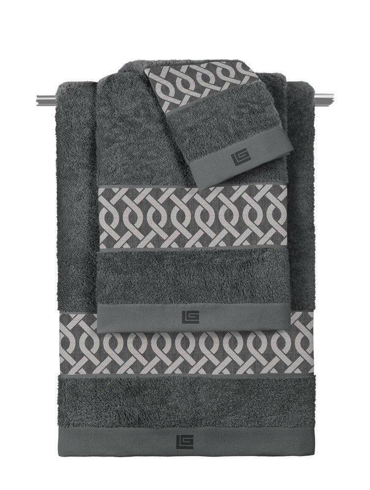 1122030122006 Σετ Πετσέτες 3 Τεμαχίων Guy Laroche Ventura Anthracite - Image 1