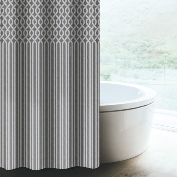 Κουρτίνα Μπάνιου 180×190 Αδιάβροχη Guy Laloche Ventura Anthracite