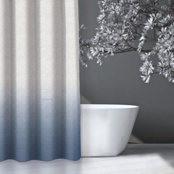Κουρτίνα Μπάνιου 180×190 Αδιάβροχη Guy Laloche Mykonos Light Blue