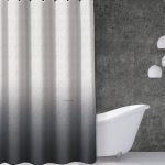 Κουρτίνα Μπάνιου 180×190 Αδιάβροχη Guy Laloche Mykonos Anthracite
