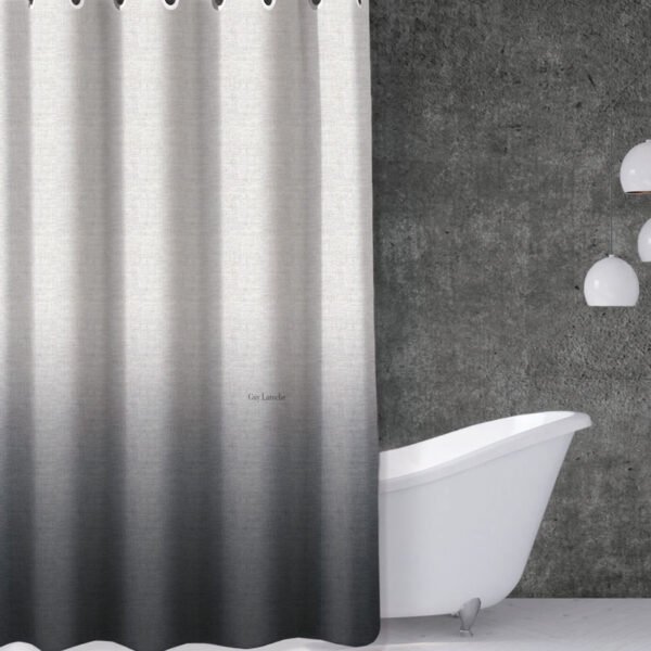 Κουρτίνα Μπάνιου 180×190 Αδιάβροχη Guy Laloche Mykonos Anthracite