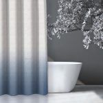 Κουρτίνα Μπάνιου 240×185 Αδιάβροχη Guy Laloche Mykonos Light Blue